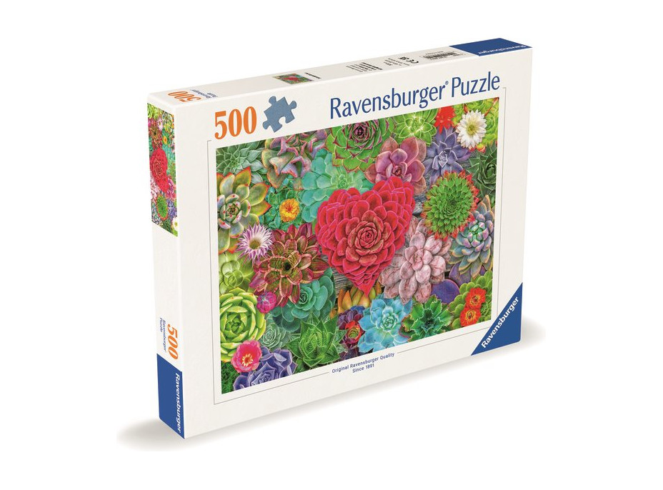 RAVENSBURGER Puzzle Sukulentný raj 500 dielikov