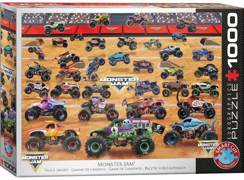 EUROGRAPHICS Puzzle Zostava Truckov Monster Jam 1000 dielikov