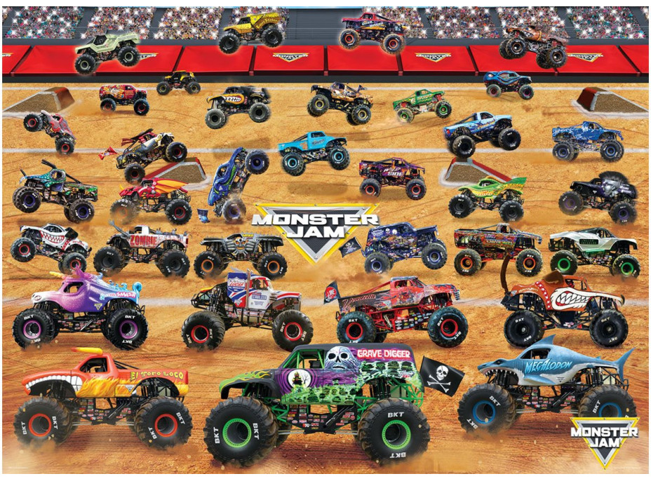 EUROGRAPHICS Puzzle Zostava Truckov Monster Jam 1000 dielikov