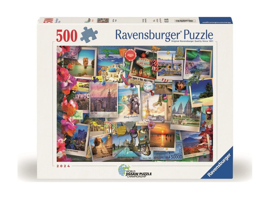 RAVENSBURGER Puzzle Cestovateľské poklady 500 dielikov