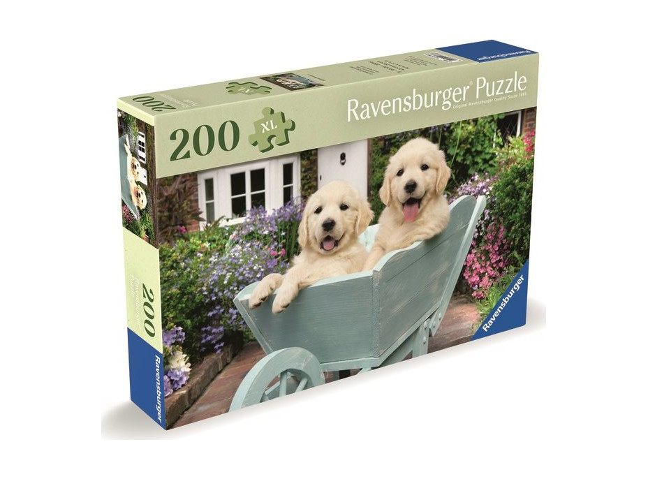 RAVENSBURGER Puzzle Zlatí retrieveri 200 dielikov