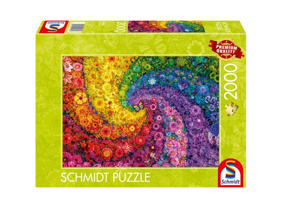 SCHMIDT Puzzle Víriace farby v kvete 2000 dielikov