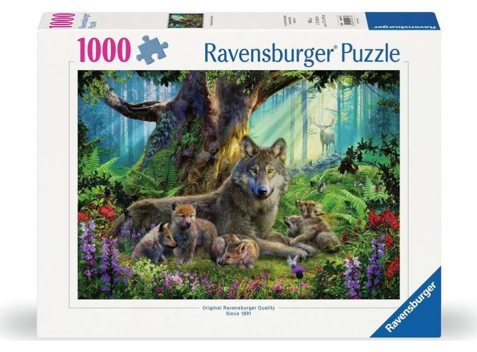 RAVENSBURGER Puzzle Vlci v lese 1000 dielikov