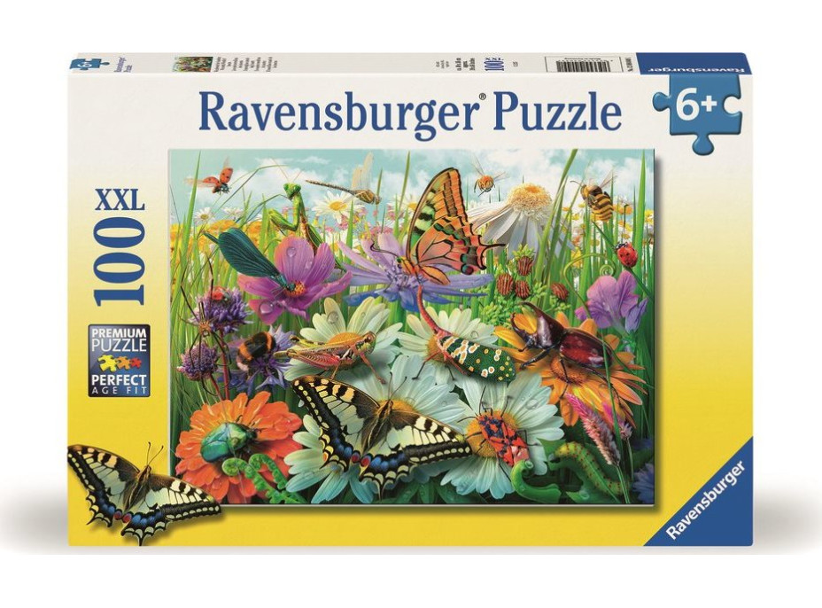 RAVENSBURGER Puzzle Zázračný svet hmyzu XXL 100 dielikov