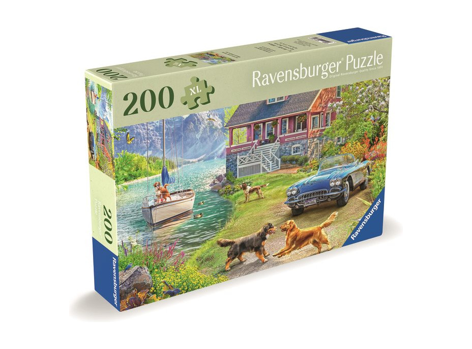 RAVENSBURGER Puzzle Leto pri jazere 200 dielikov