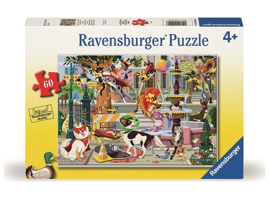 RAVENSBURGER Puzzle Superpsi zachraňujú svet! 60 dielikov