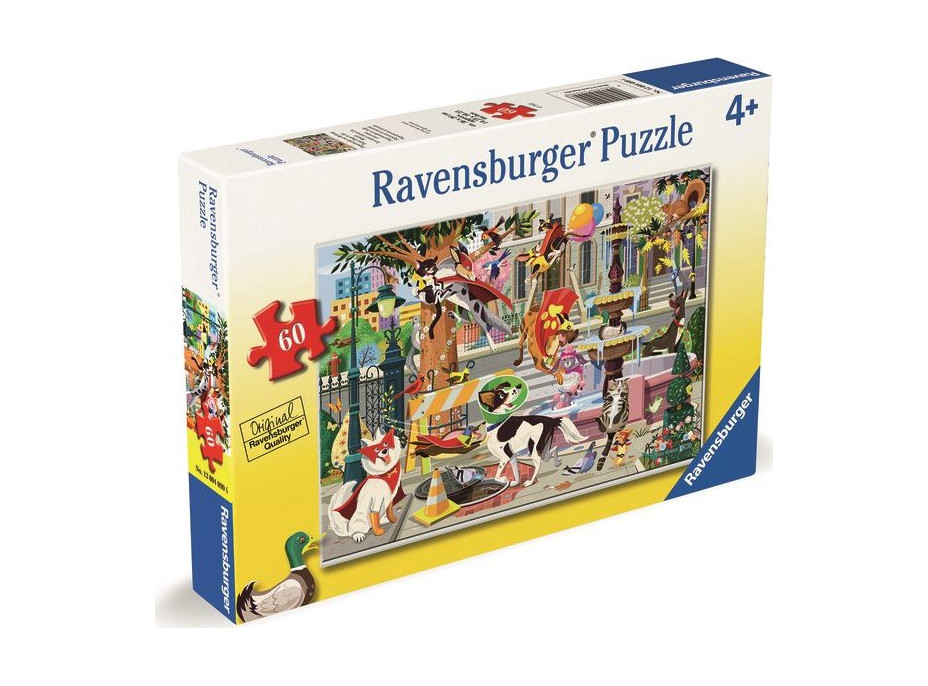 RAVENSBURGER Puzzle Superpsi zachraňujú svet! 60 dielikov