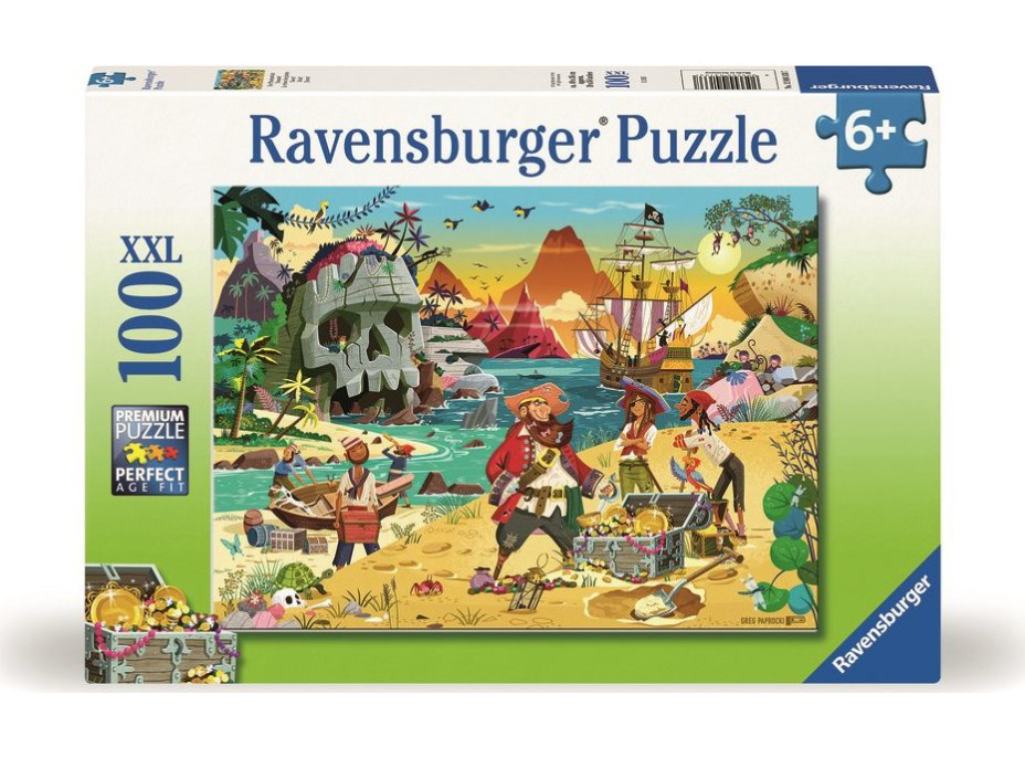 RAVENSBURGER Puzzle Dobrodružstvo pirátov XXL 100 dielikov