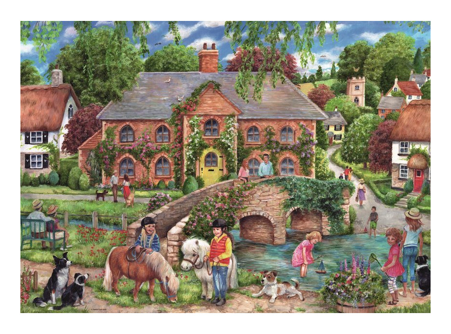 RAVENSBURGER Puzzle Život na dedine 1000 dielikov