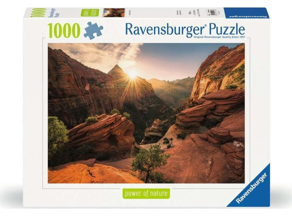 RAVENSBURGER Puzzle Kaňon Zion 1000 dielikov