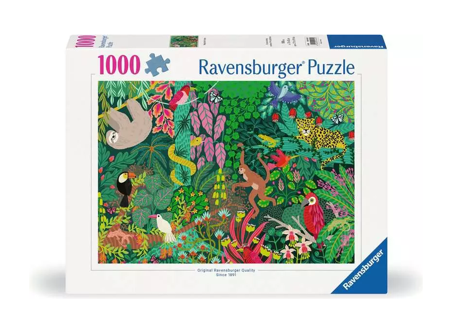 RAVENSBURGER Puzzle Kúzelný dažďový prales 1000 dielikov