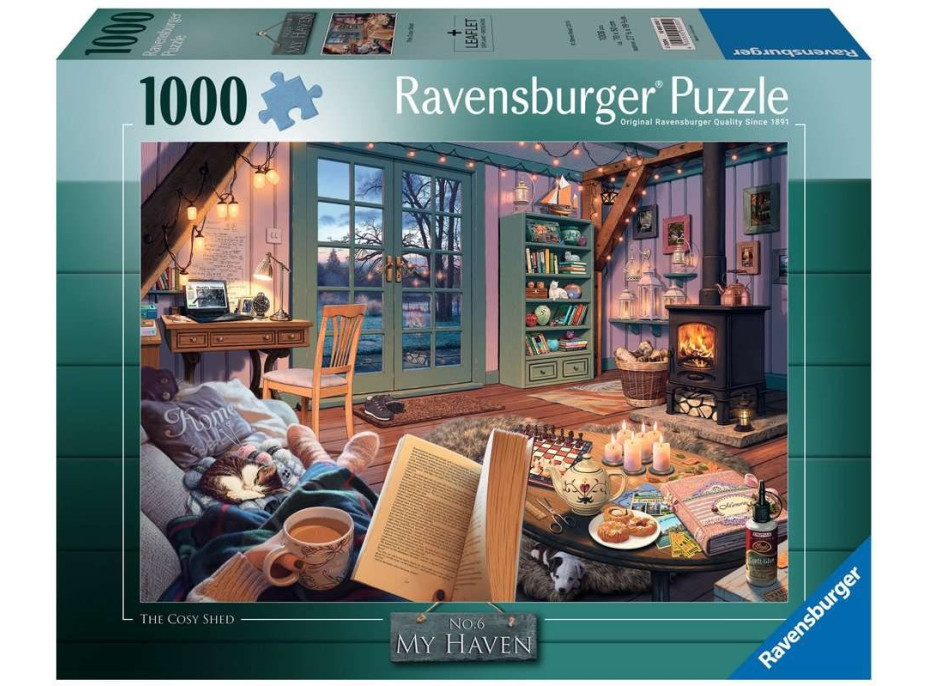 RAVENSBURGER Puzzle Moje útočisko č.6: Útulná izba 1000 dielikov