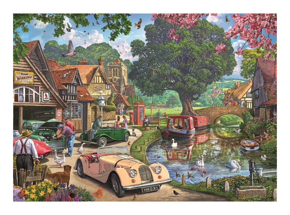 RAVENSBURGER Puzzle Nostalgická scéna 1000 dielikov