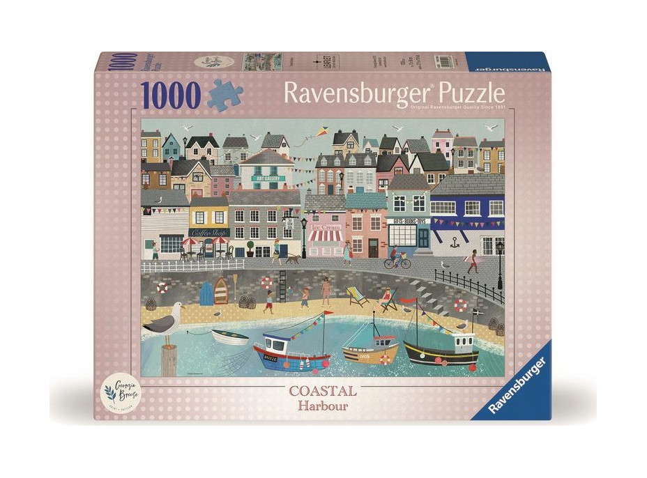 RAVENSBURGER Puzzle Pokojný pobrežný prístav 1000 dielikov