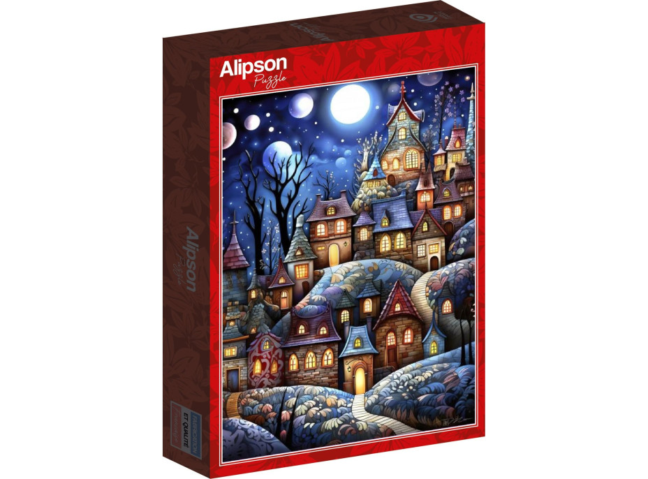 ALIPSON Puzzle Dedinka pri splne 1000 dielikov