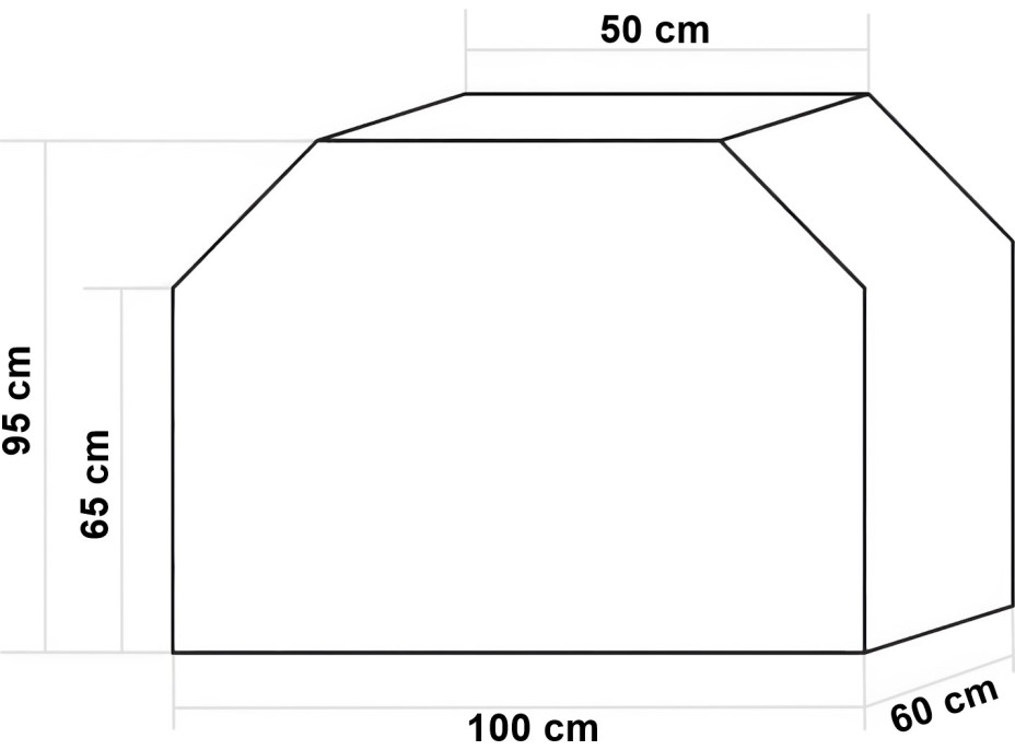 Ochranný obal na gril GODIN M 100x60x95 cm