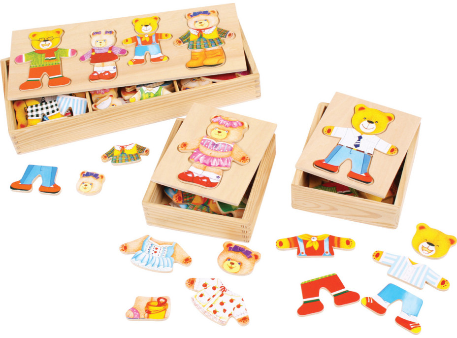 Bigjigs Toys Oblékací puzzle Pani medvedica