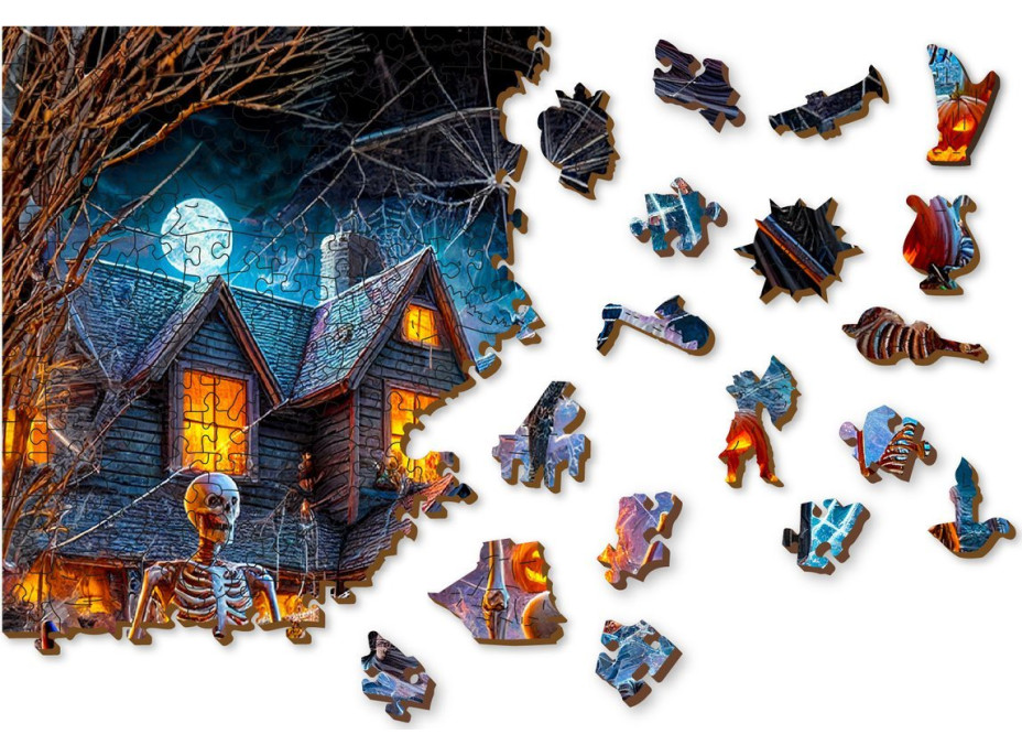 WOODEN CITY Drevené puzzle Halloweensky Pán smrti 1010 dielikov