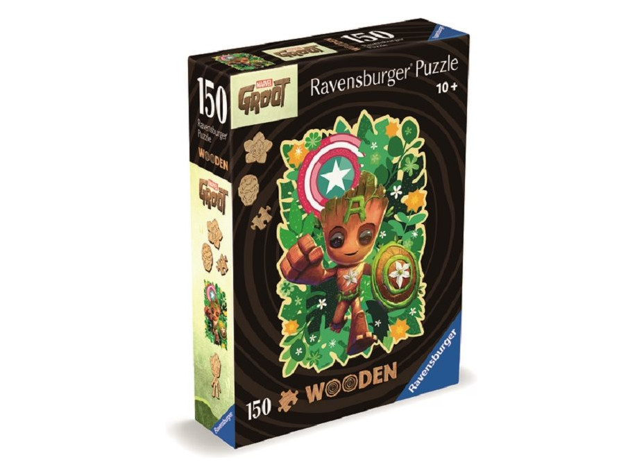 RAVENSBURGER Drevené obrysové puzzle Groot 150 dielikov