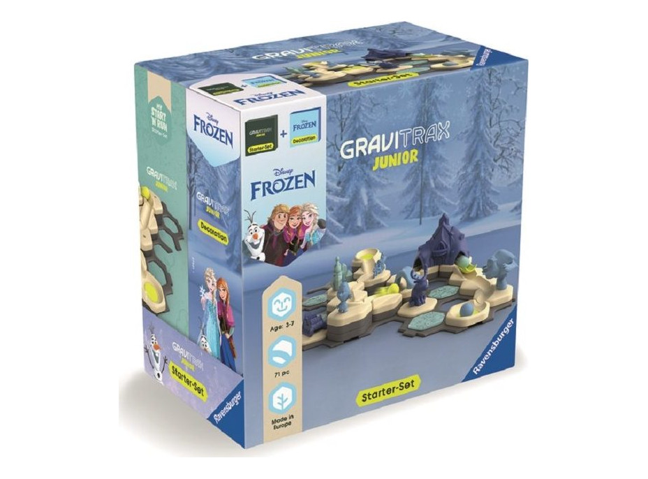 RAVENSBURGER GraviTrax Junior Bundle: Štartovacia sada Štart + Disney: Ľadové Kráľovstvo