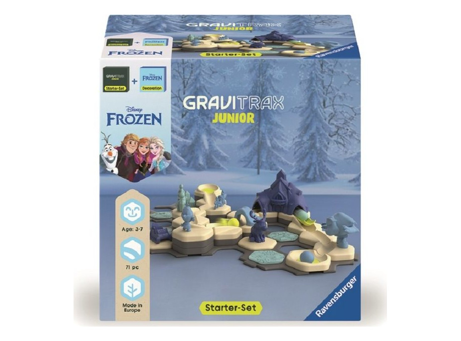 RAVENSBURGER GraviTrax Junior Bundle: Štartovacia sada Štart + Disney: Ľadové Kráľovstvo