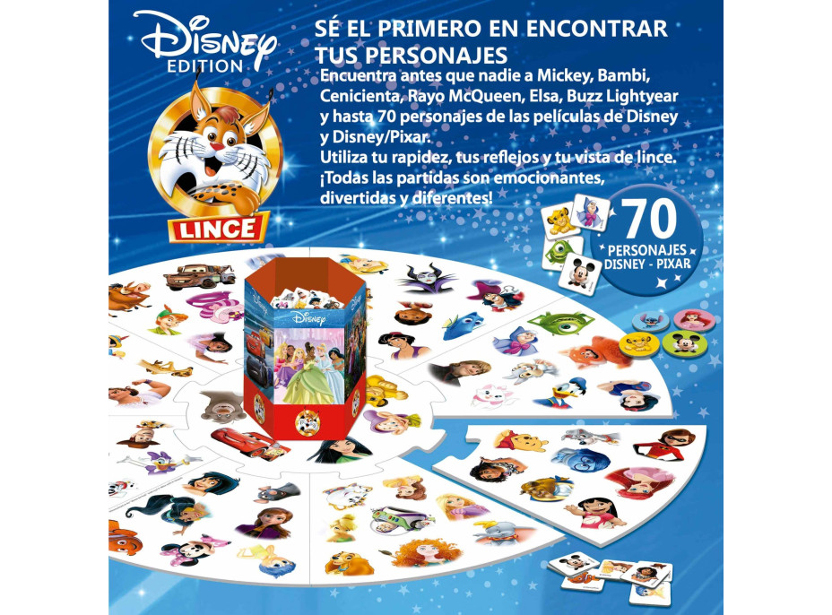 EDUCA Hra Lynx - Disney 100, 70 obrázkov