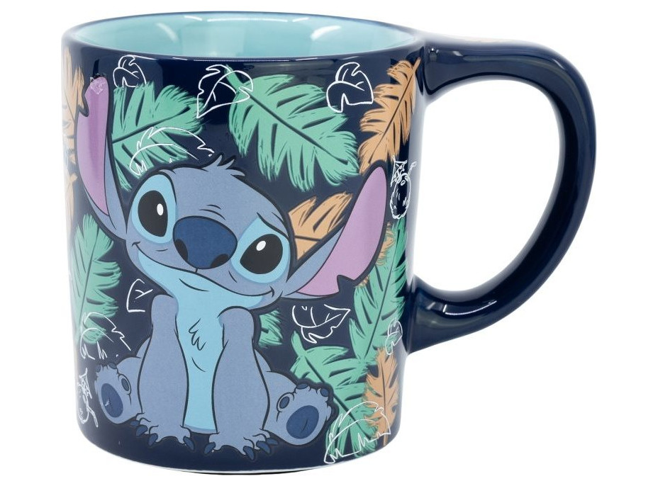 STOR Hrnček keramický s protišmykovým dnom 295 ml Stitch