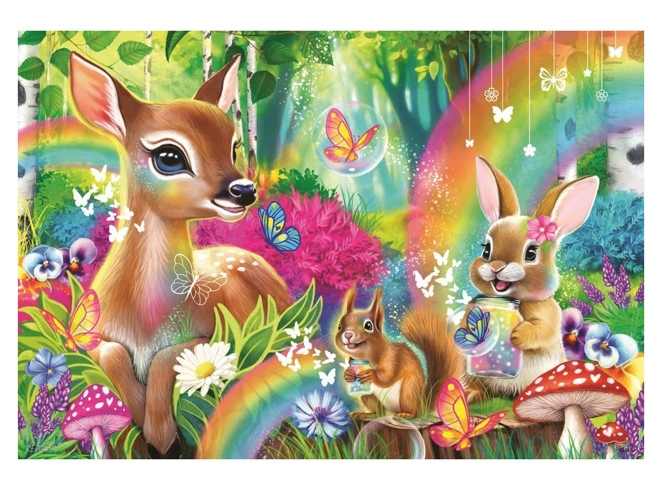 RAVENSBURGER Puzzle Kamaráti z kúzelného lesa 2x24 dielikov