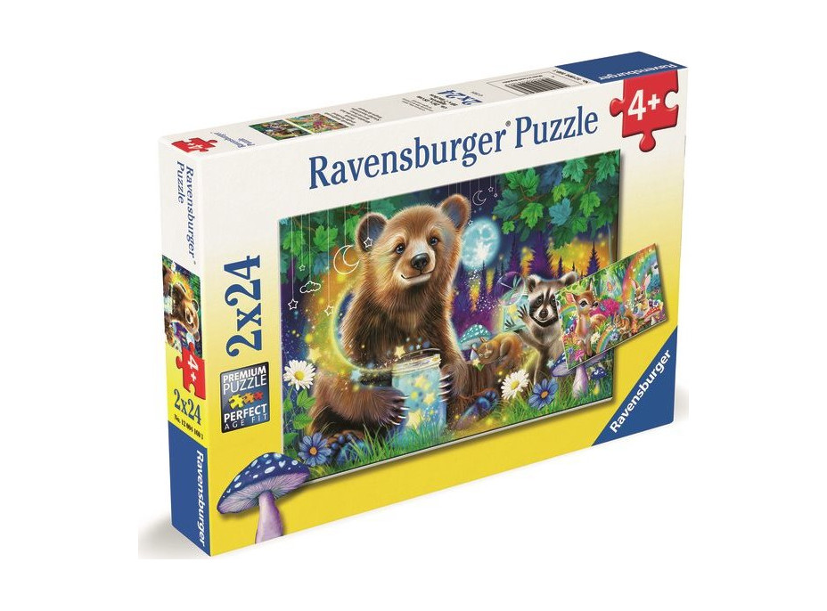 RAVENSBURGER Puzzle Kamaráti z kúzelného lesa 2x24 dielikov