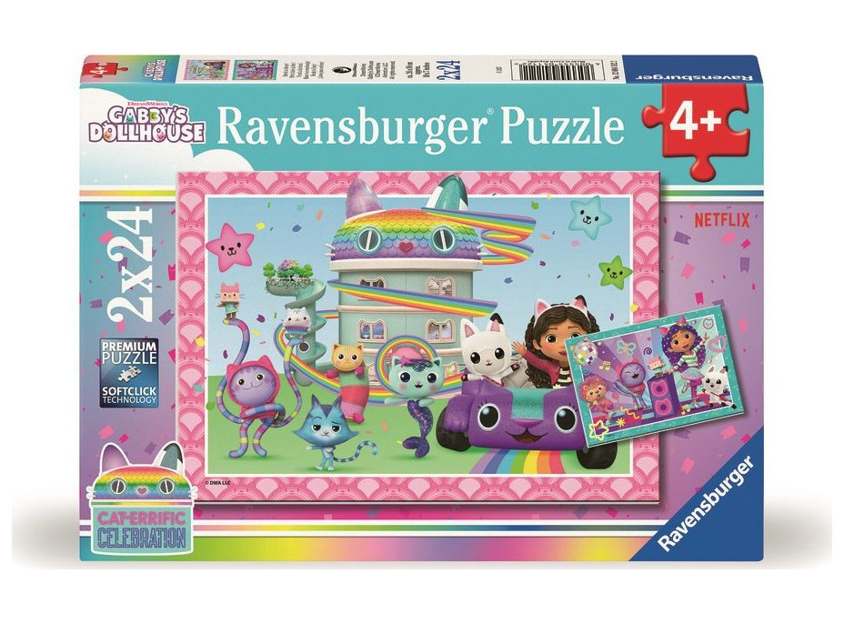 RAVENSBURGER Puzzle Gábinin kúzelný domček 2x24 dielikov