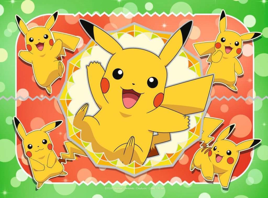 RAVENSBURGER Puzzle Pokémoni 4v1 (12, 16, 20, 24 dielikov)