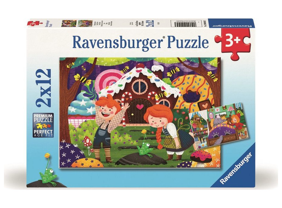 RAVENSBURGER Puzzle Kúzelný svet rozprávok 2x12 dielikov