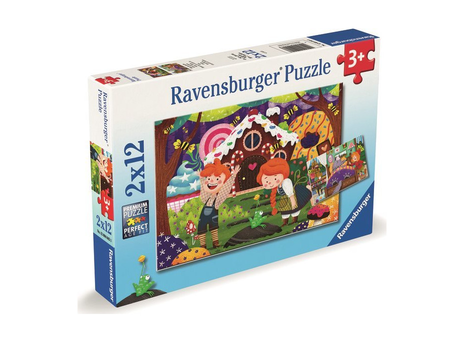 RAVENSBURGER Puzzle Kúzelný svet rozprávok 2x12 dielikov