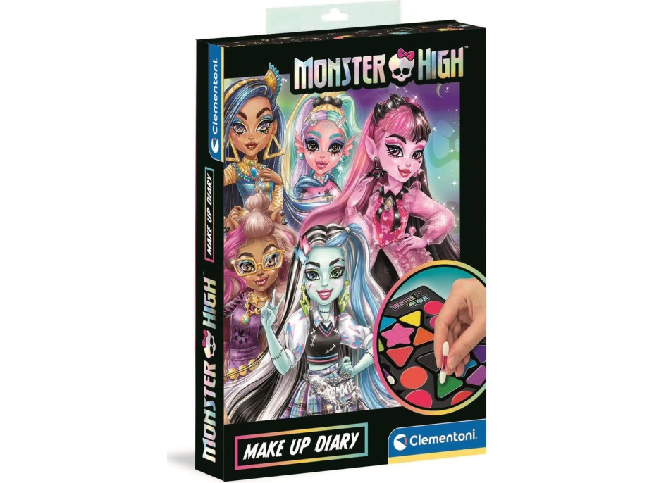 CLEMENTONI Súprava Make Up Diary Monster High