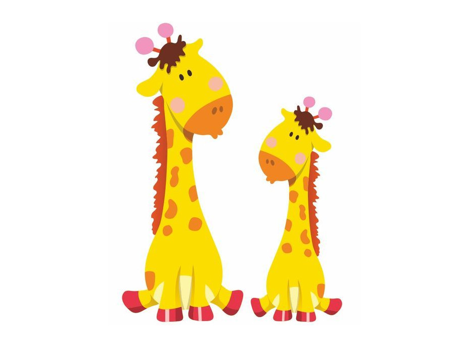 Samolepka ZVIERATKÁ - Žirafa