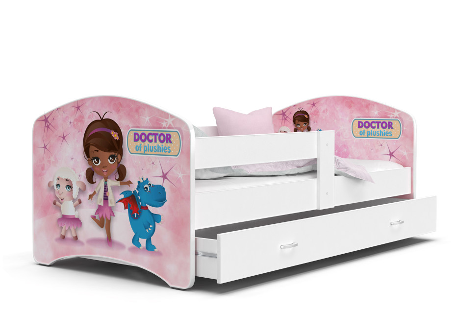 Detská posteľ LUCY so zásuvkou - 180x80 cm - DOCTOR OF plushies
