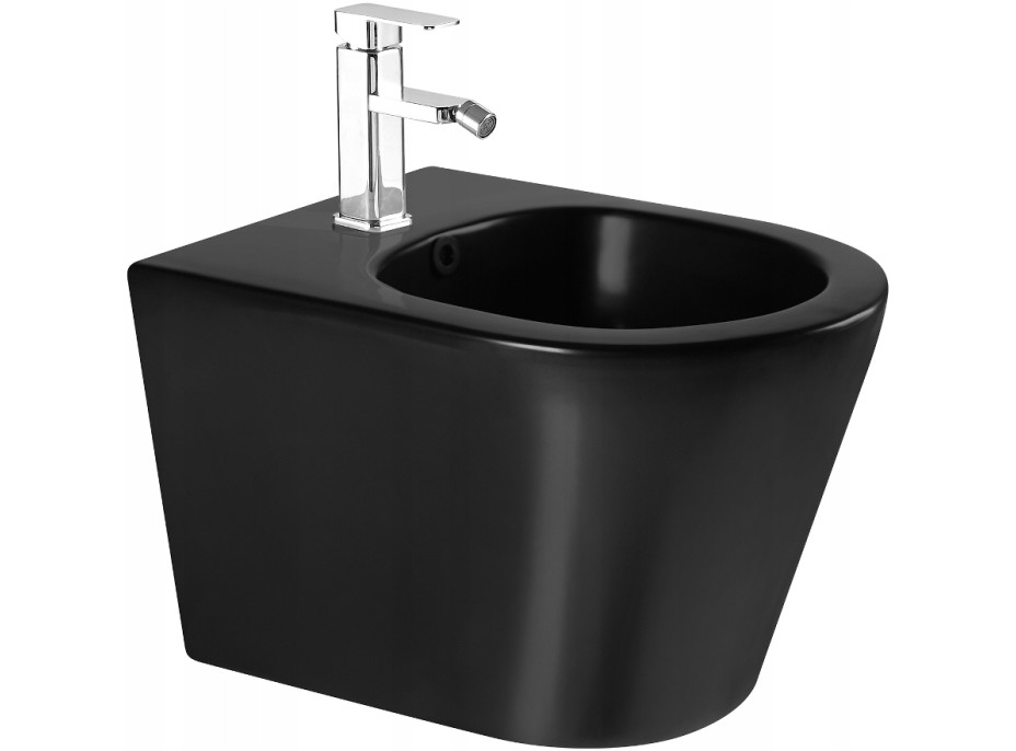 Závesný bidet MEXEN RICO 48 cm - čierny matný, 35724885