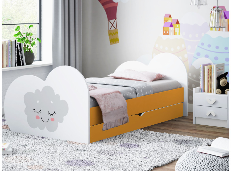 Detská posteľ MRÁČIK 160x80 cm, so zásuvkou (11 farieb) + matrace ZADARMO