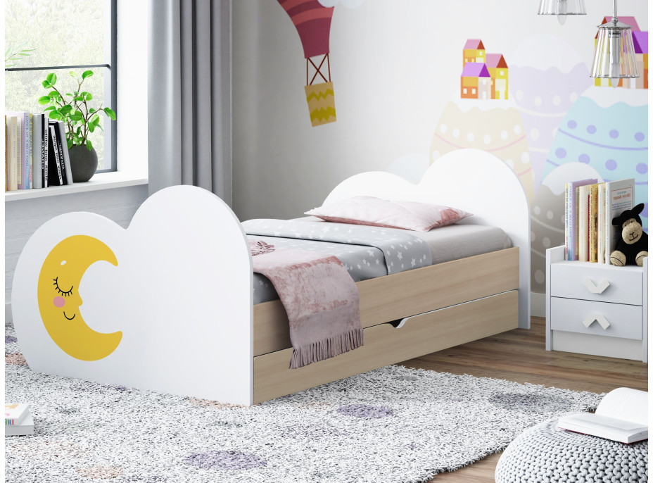 Detská posteľ NECHTÍK 180x90 cm, so zásuvkou (11 farieb) + matrace ZADARMO