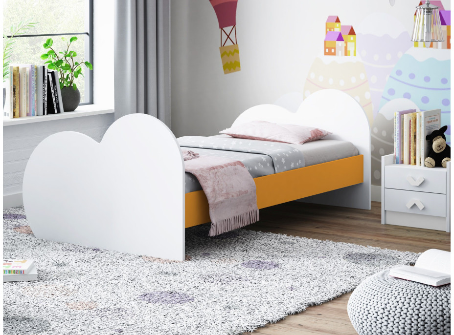 Detská posteľ LOVE bez motívu 190x90 cm (11 farieb) + matrace ZADARMO