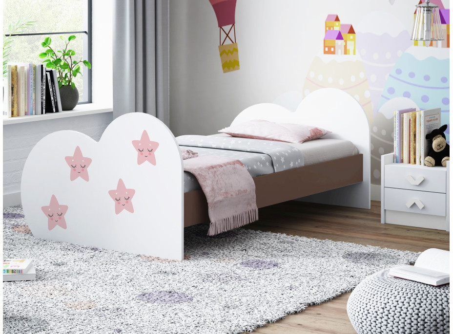 Detská posteľ Hviezdička 190x90 cm (11 farieb) + matrace ZADARMO