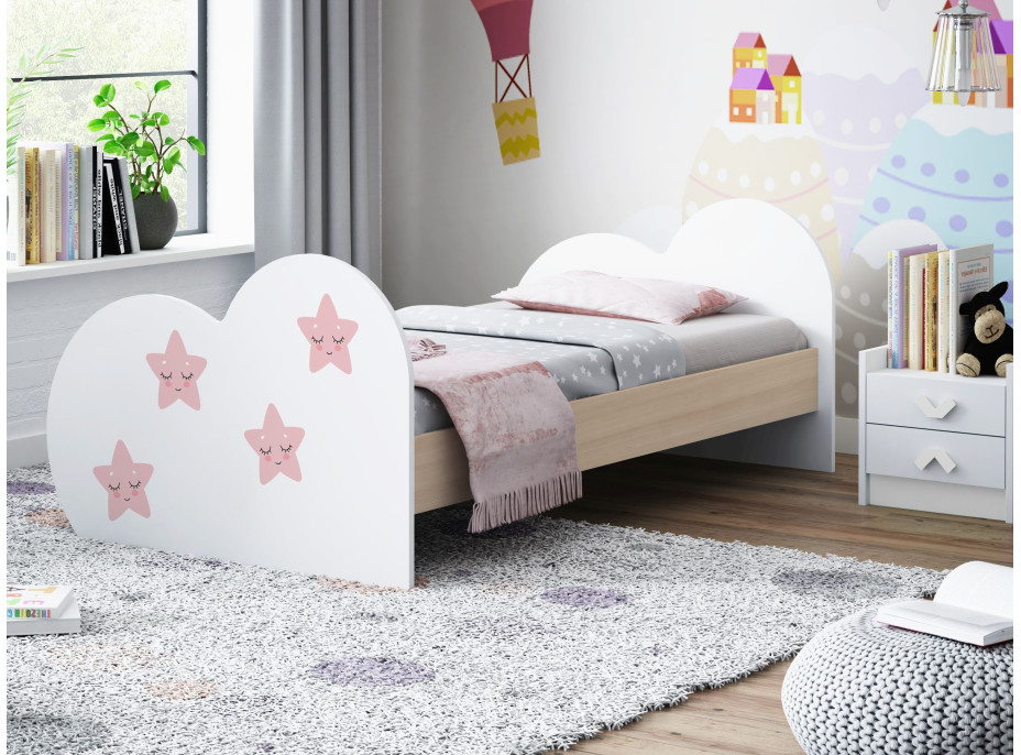 Detská posteľ Hviezdička 190x90 cm (11 farieb) + matrace ZADARMO