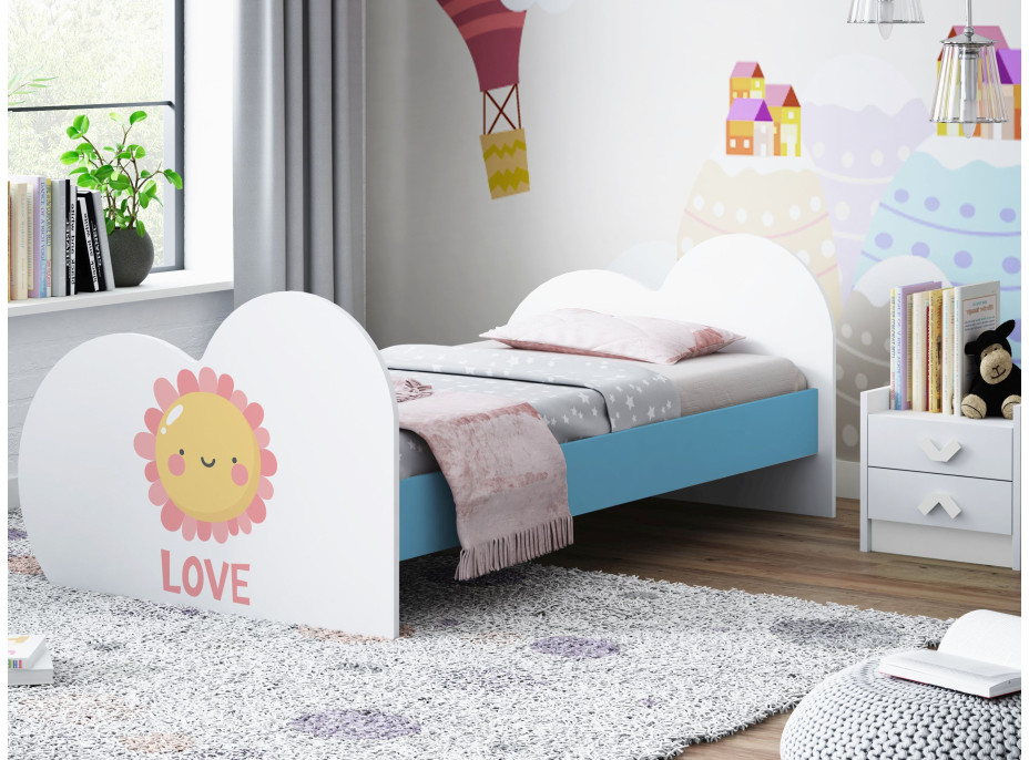 Detská posteľ SLUNÍČKO 190x90 cm (11 farieb) + matrace ZADARMO