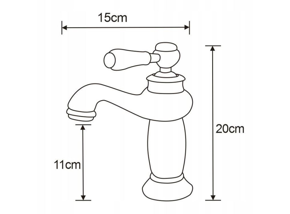 Umývadlová batéria MAXMAX MEXEN DRACO - čierna - nízka, 745400-70