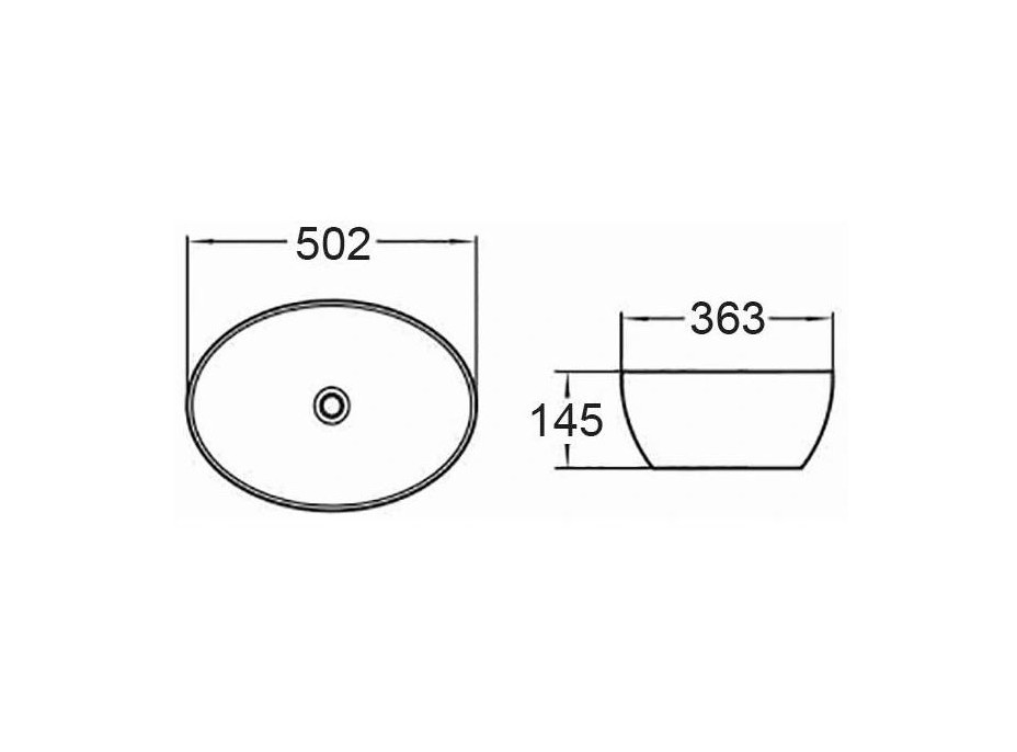 Keramické umývadlo MAXMAX MEXEN CORNELIA 50 cm - biele, 21885000