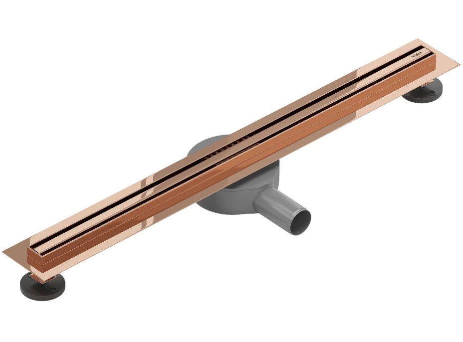 Sprchový žlab MEXEN FLAT 360 SLIM - rose gold, 1641060