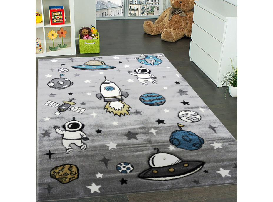 Detský koberček Smart Kids 22924 Grey