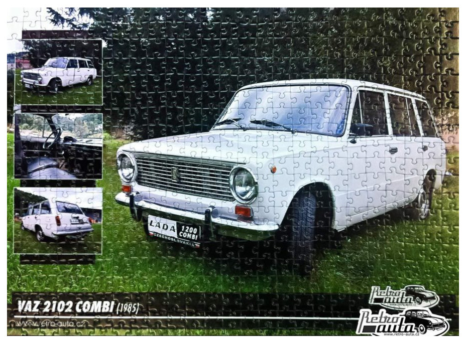 RETRO-AUTA Puzzle č. 5 VAZ 2102 Combi (1985) 500 dielikov