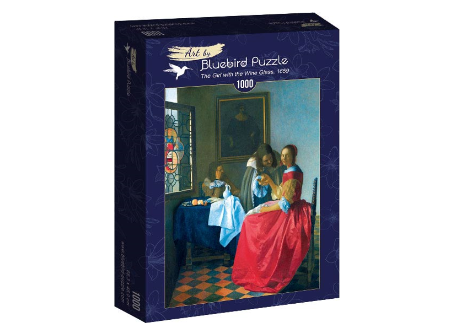 BLUEBIRD Puzzle Dievča s pohárom na víno 1000 dielikov