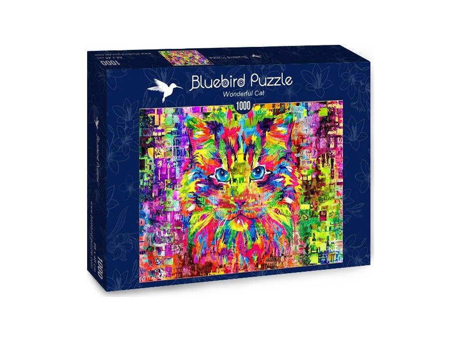 BLUEBIRD Puzzle Úžasná mačka 1000 dielikov